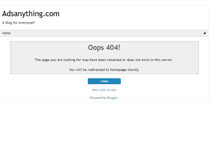 Tablet Screenshot of adsanything.com